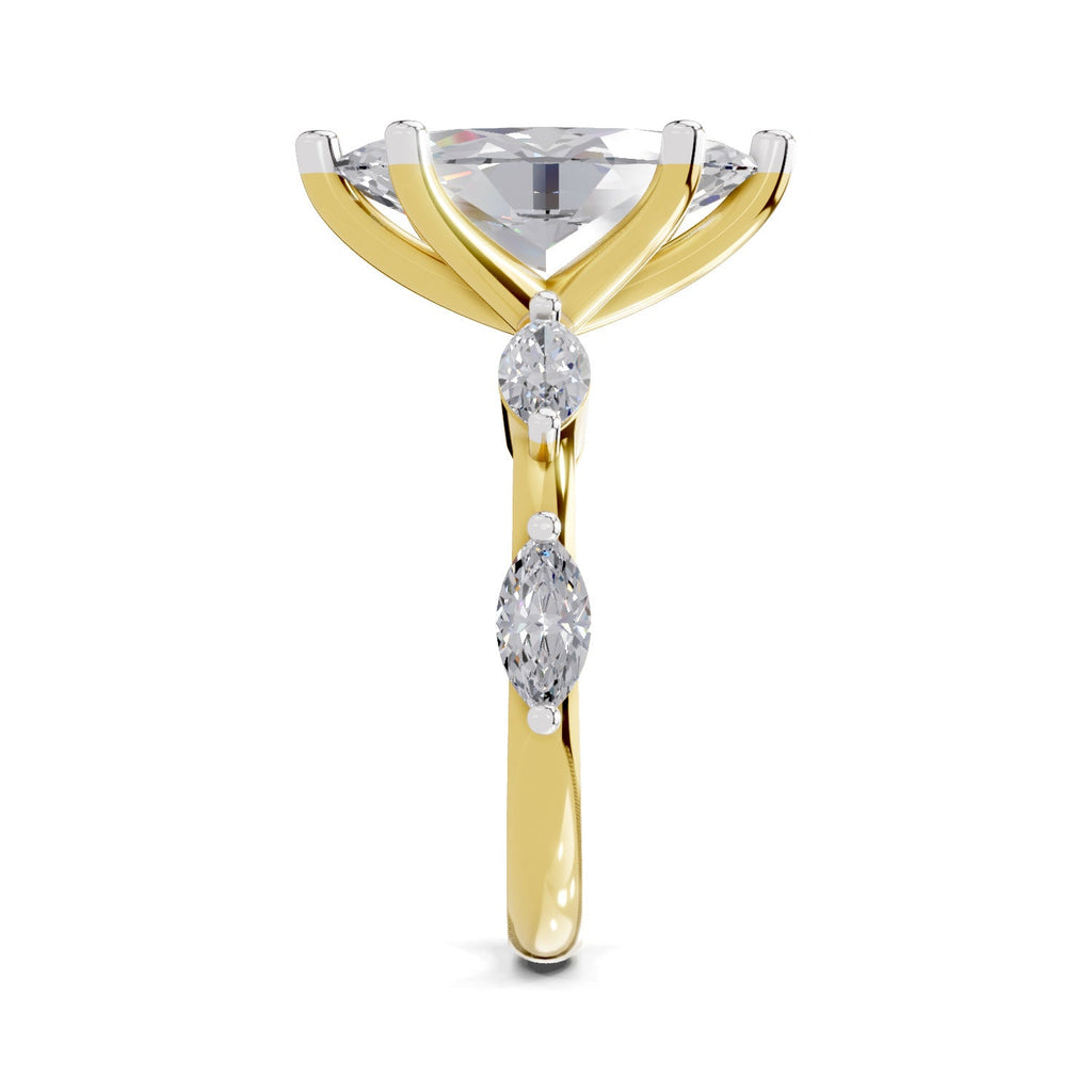 Majestic Marquise Solitaire Diamond Ring