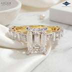 Arias by Lara Dutta Classic Emerald-Cut Diamond Ring