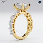 Arias by Lara Dutta Classic Emerald-Cut Diamond Ring