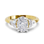 Dazzling Oval Solitaire Diamond Ring