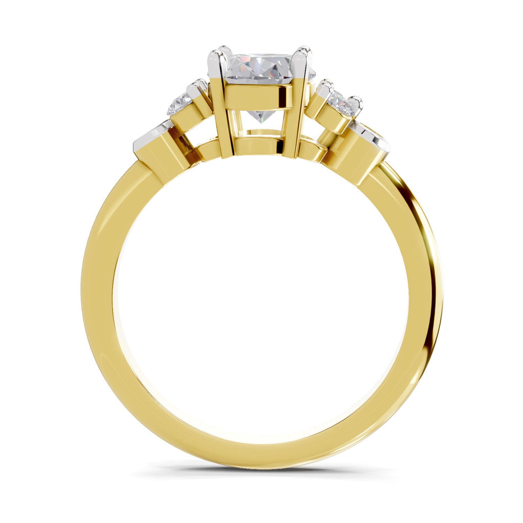 Dazzling Oval Solitaire Diamond Ring