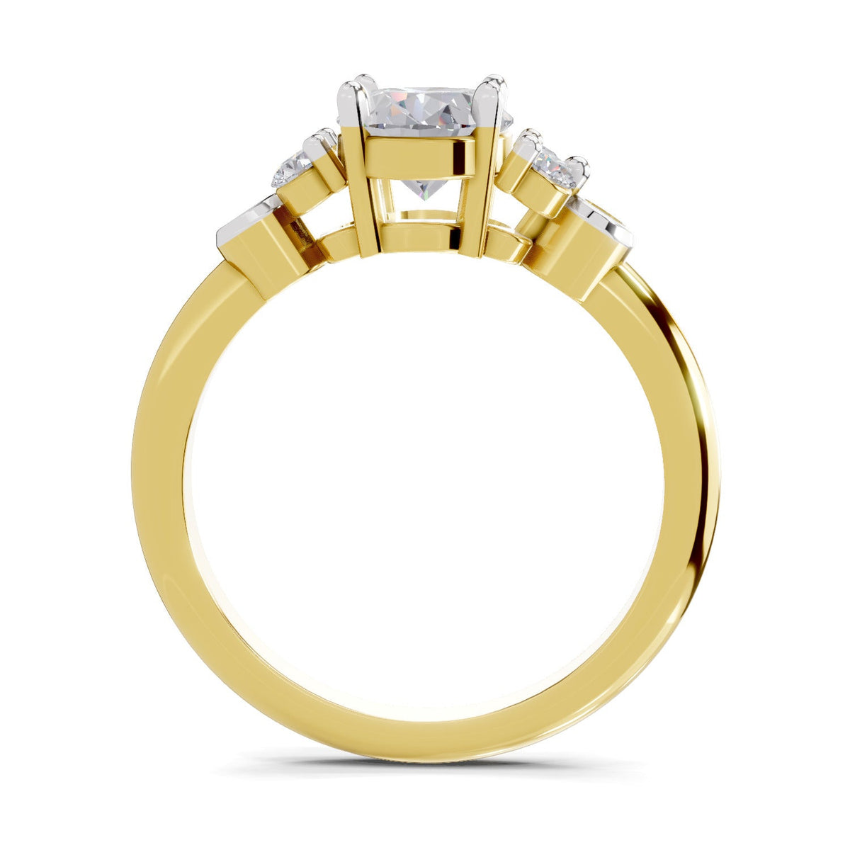 Dazzling Oval Solitaire Diamond Ring