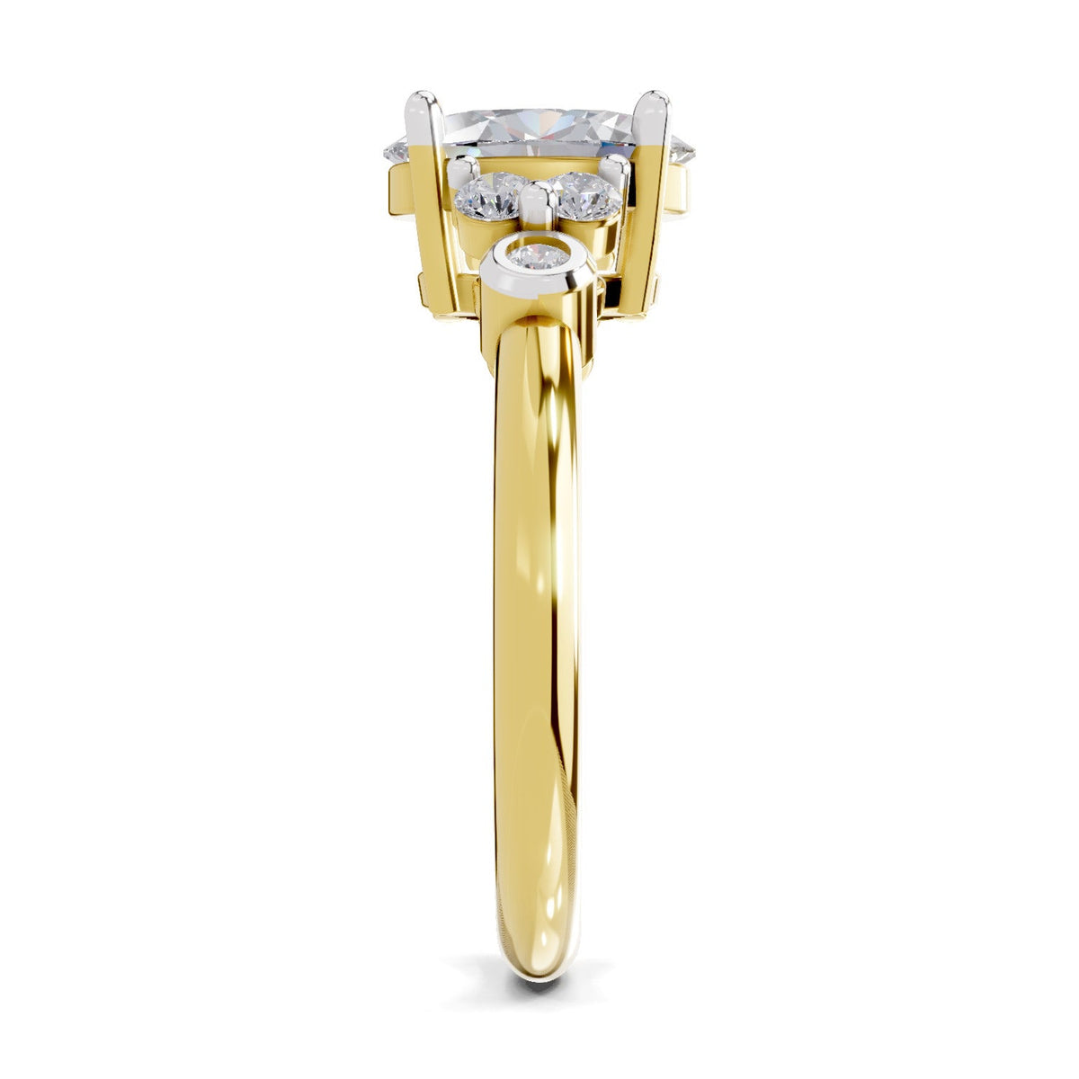 Dazzling Oval Solitaire Diamond Ring