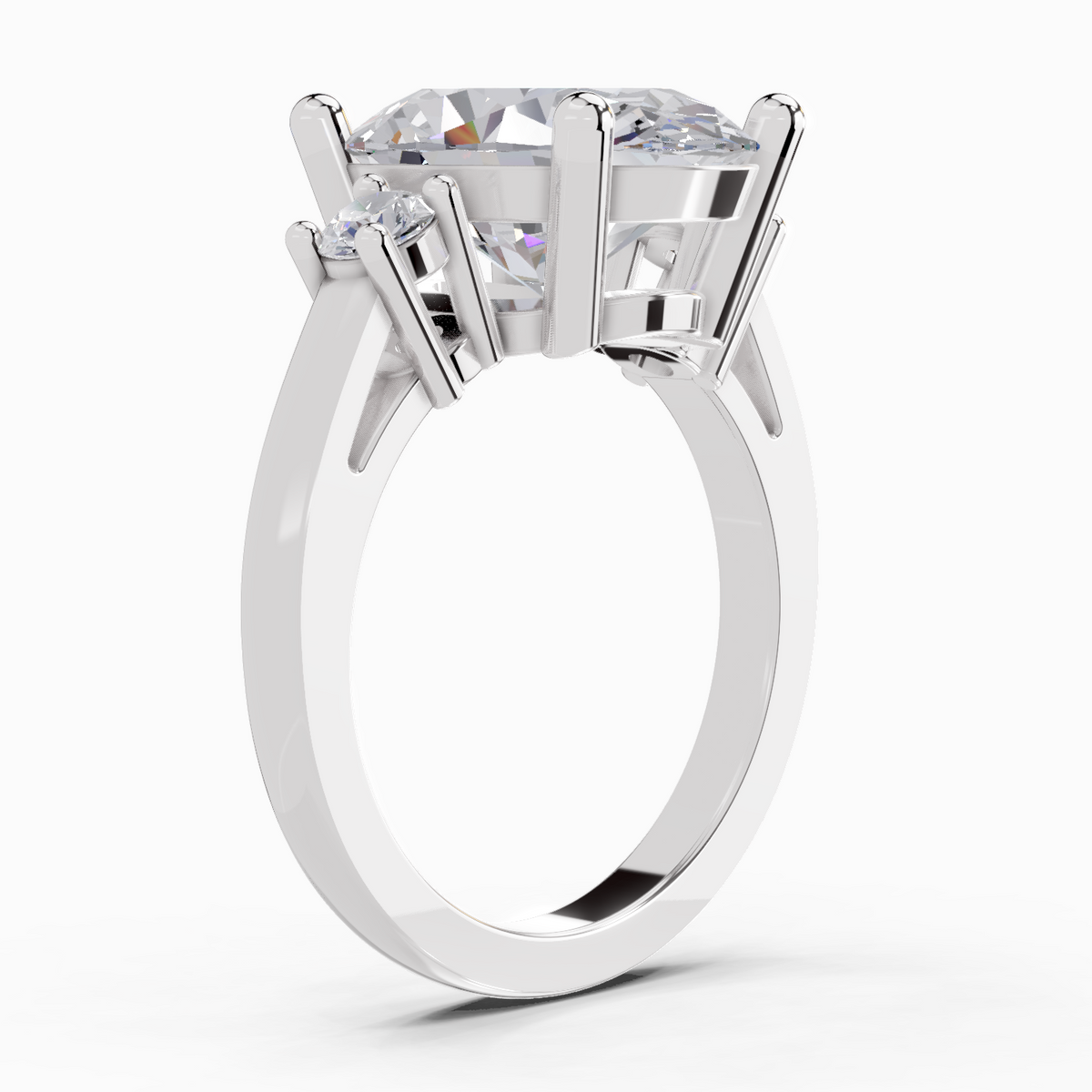 Elegant Oval Diamond Engagement Ring