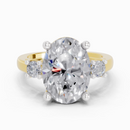 Elegant Oval Diamond Engagement Ring
