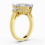 Elegant Oval Diamond Engagement Ring