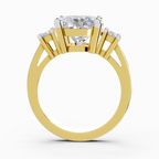 Elegant Oval Diamond Engagement Ring