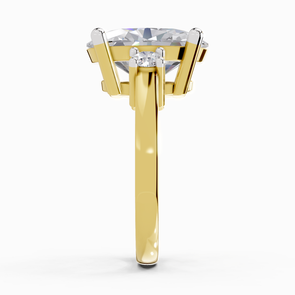Elegant Oval Diamond Engagement Ring