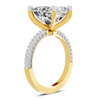 Refined Emerald-Cut Solitaire Diamond Ring
