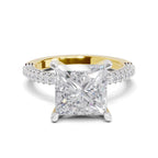 Majestic Princess-Cut Solitaire Diamond Ring