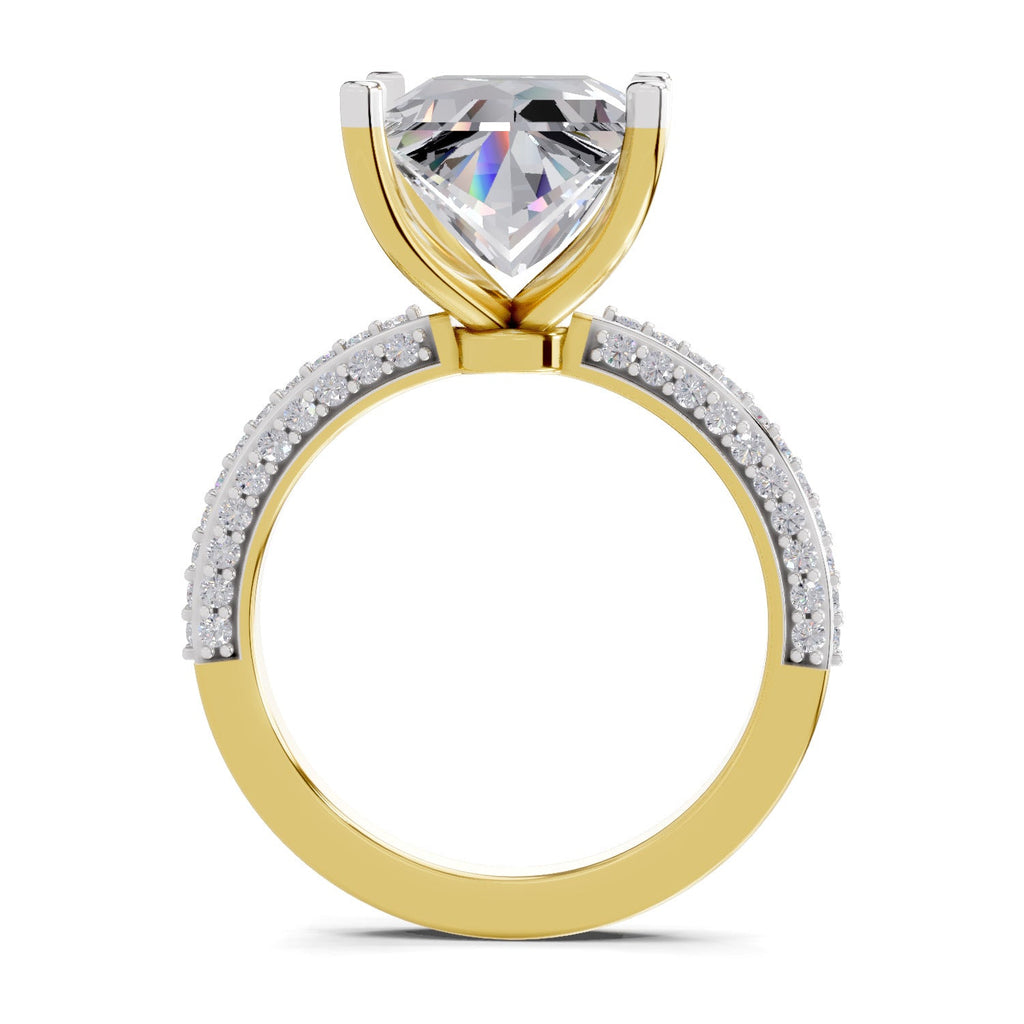 Majestic Princess-Cut Solitaire Diamond Ring