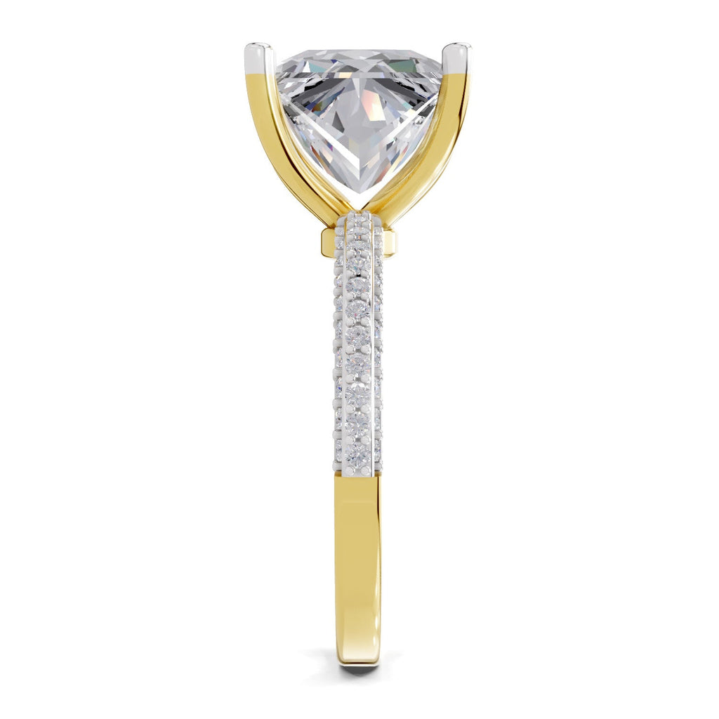 Majestic Princess-Cut Solitaire Diamond Ring