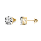 10.33 Carat 14K Gold Timeless Solitaire Stud Earring