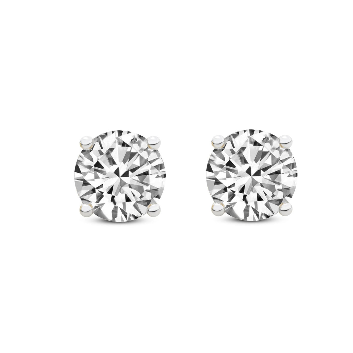 10.33 Carat 14K Gold Timeless Solitaire Stud Earring