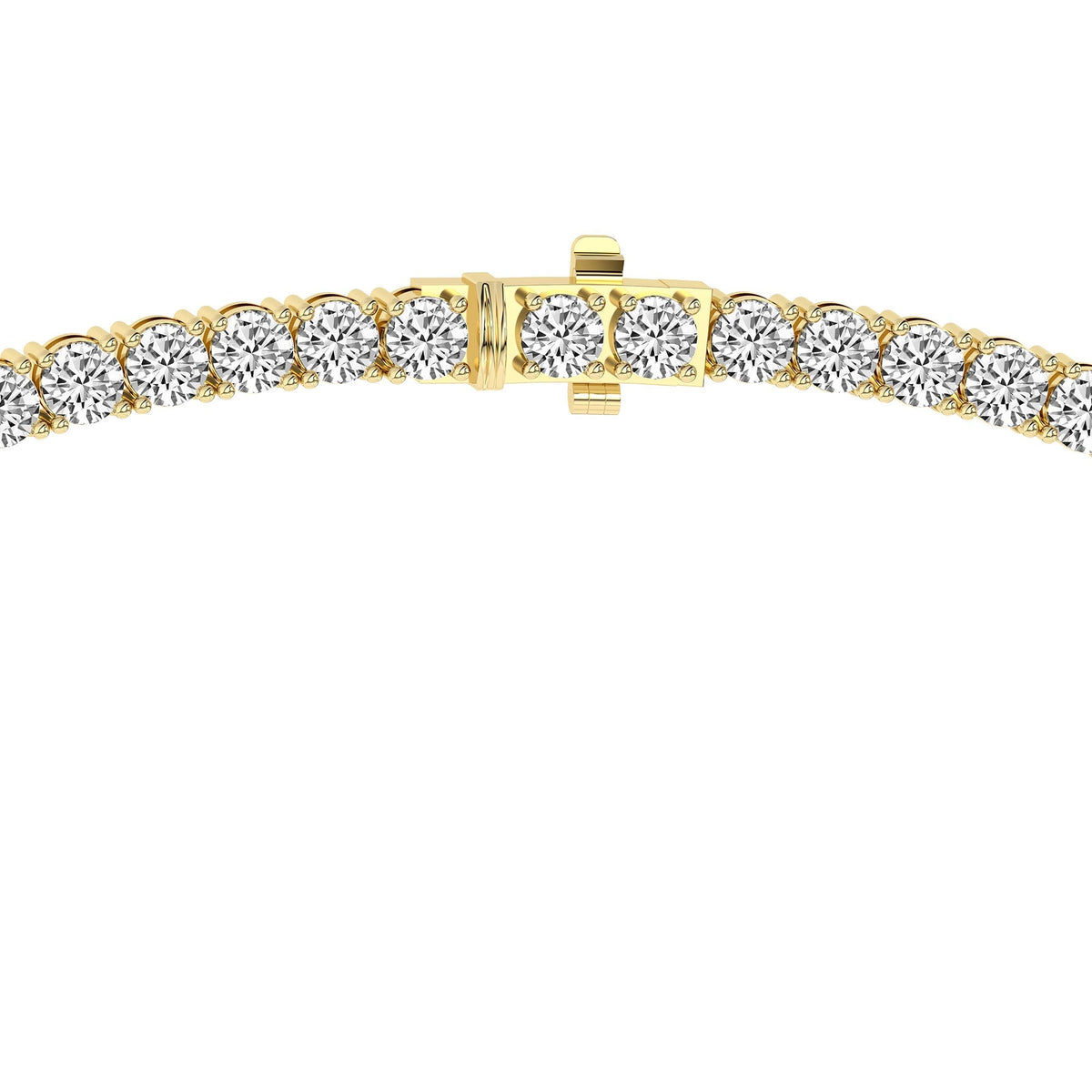 7.46 Carat 14K Gold Eterna Glow Tennis Necklace