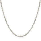 20.16 Carat 14K Gold Emerald-Cut Tennis Necklace