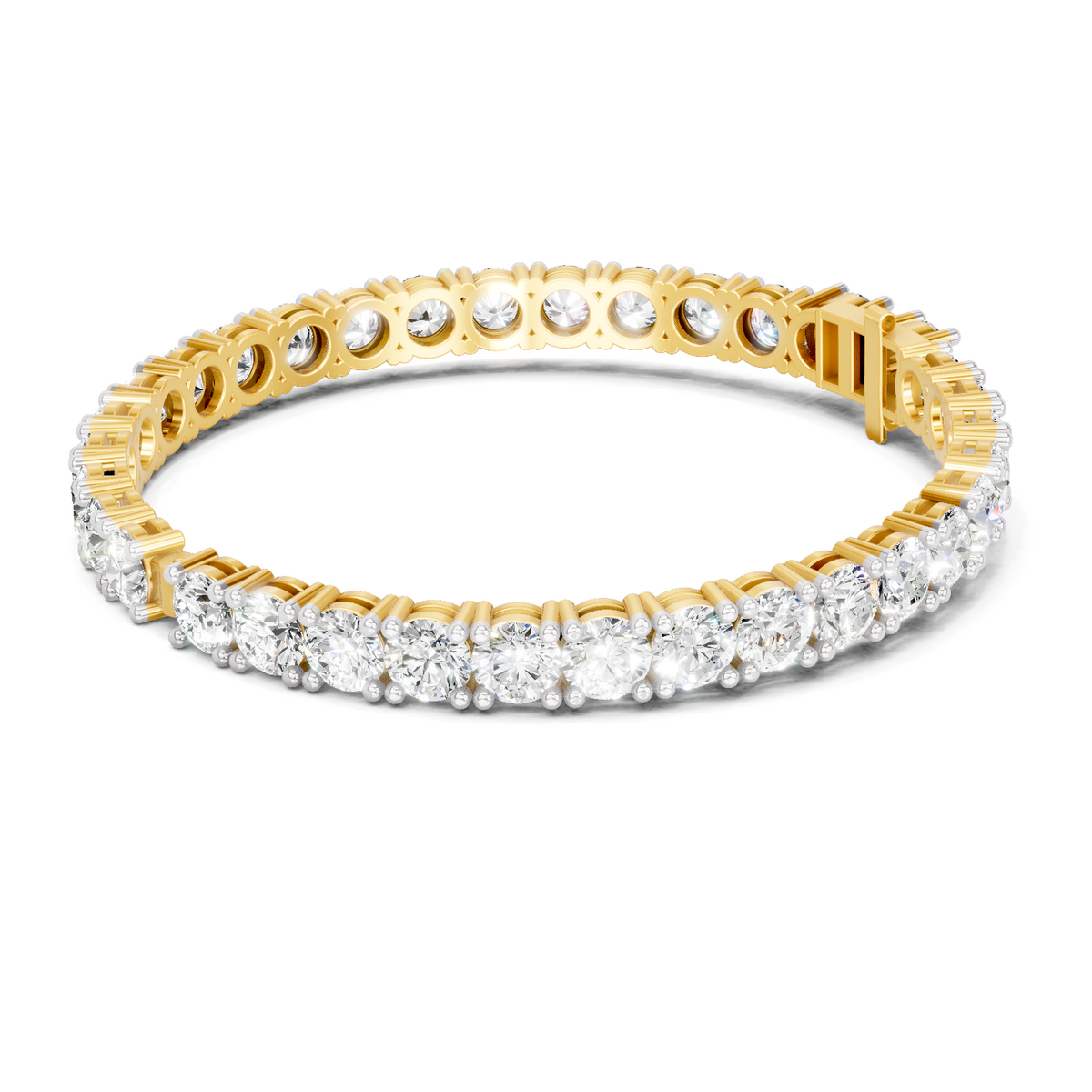 22.09 Carat 14K Gold Royale Line Bangle
