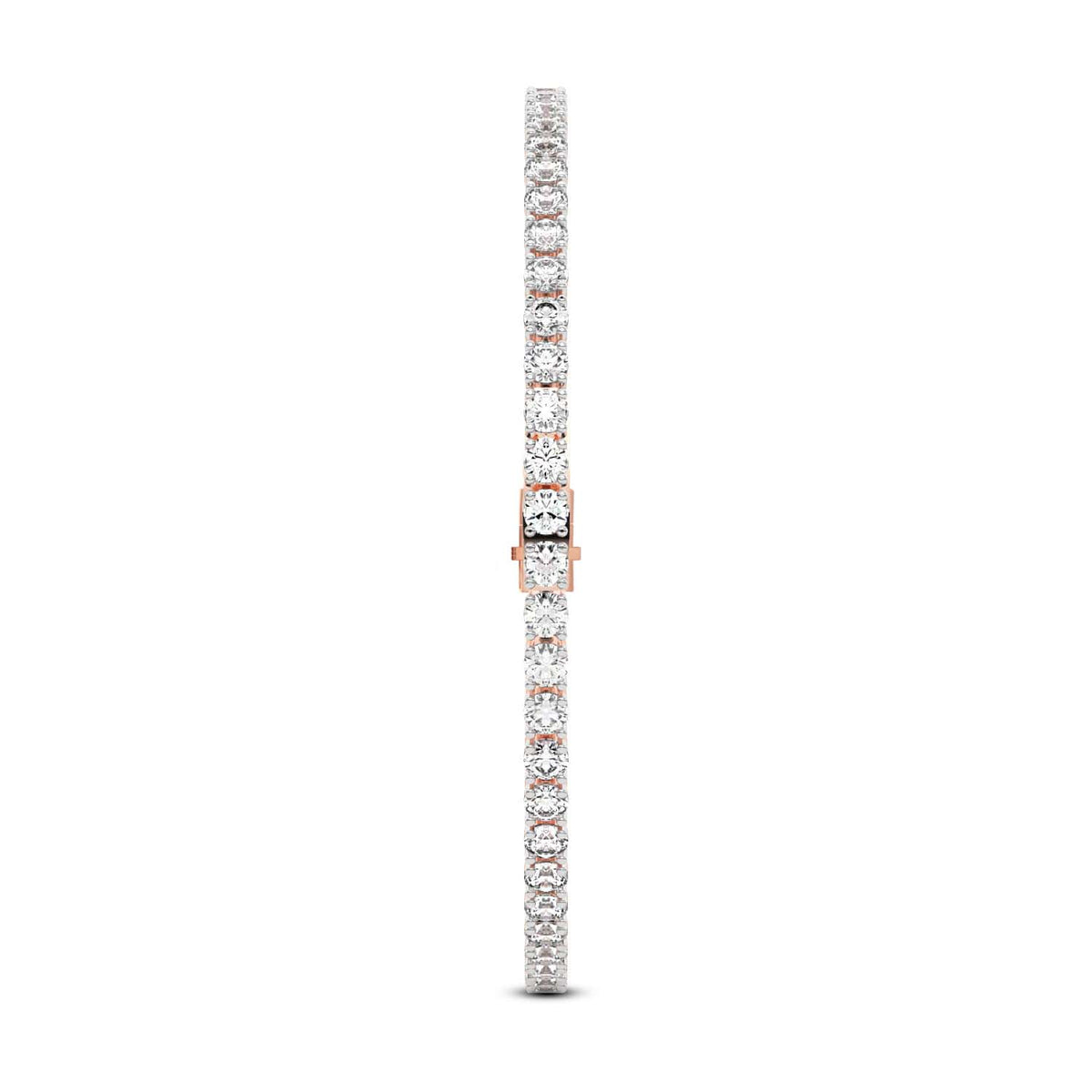 Lab Grown Diamond 7.85 Carat Tennis Bracelet 14KY