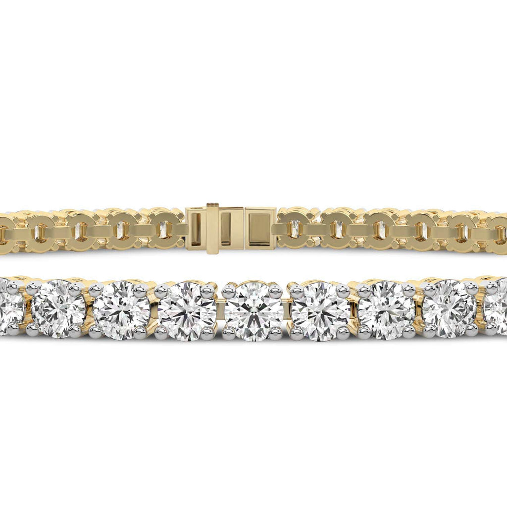 8.02 Carat 14K Gold Tennis Bracelet