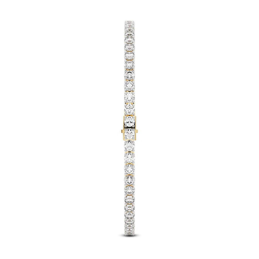 8.02 Carat 14K Gold Tennis Bracelet