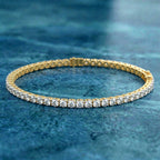 8.02 Carat 14K Gold Tennis Bracelet
