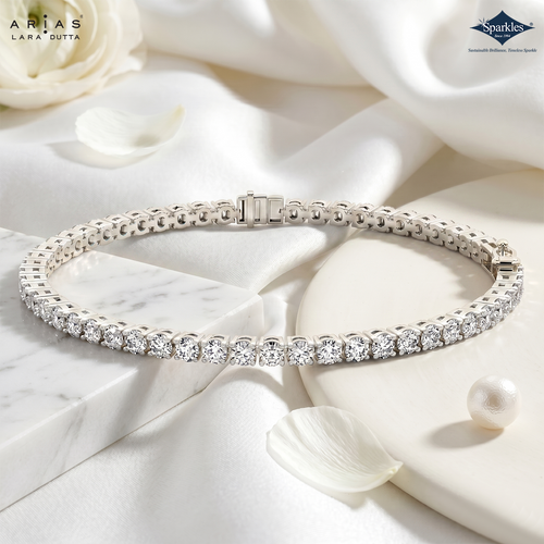 Arias by Lara Dutta Signature Diamond Tennis Bracelet
