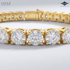 Arias by Lara Dutta Graceful Round Tennis Diamond Bracelet
