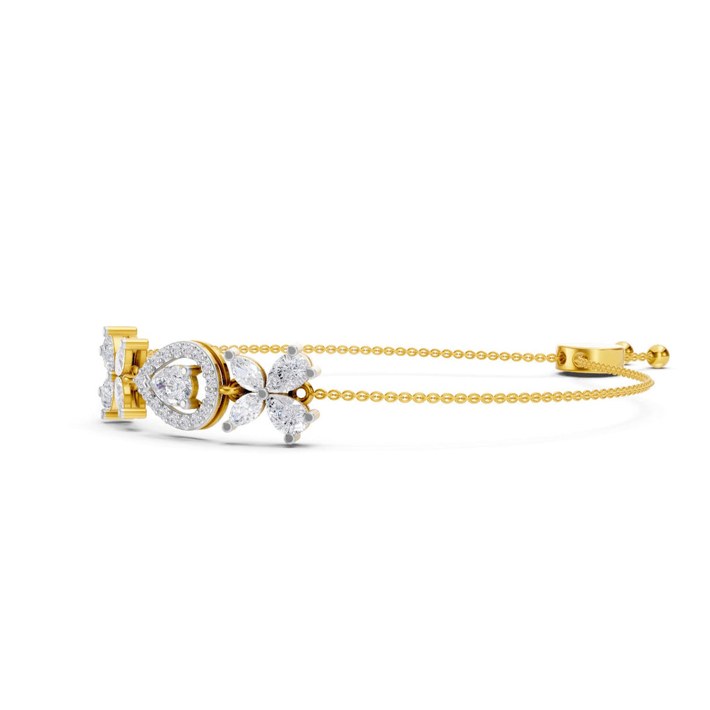 1.44 Carat Pear Shaped Fashion Bracelet 14K