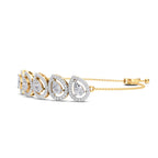 2.05 Carat Pear Shaped Fashion Bracelet 14K