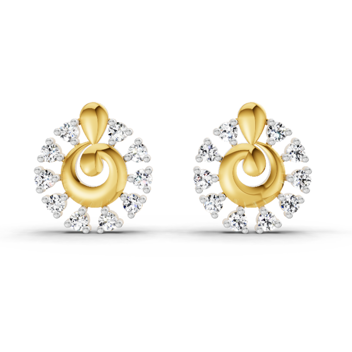 0.10 Ct Earrings 14K