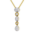 1.76 Carat Multi-Diamond Drop Necklace 14K
