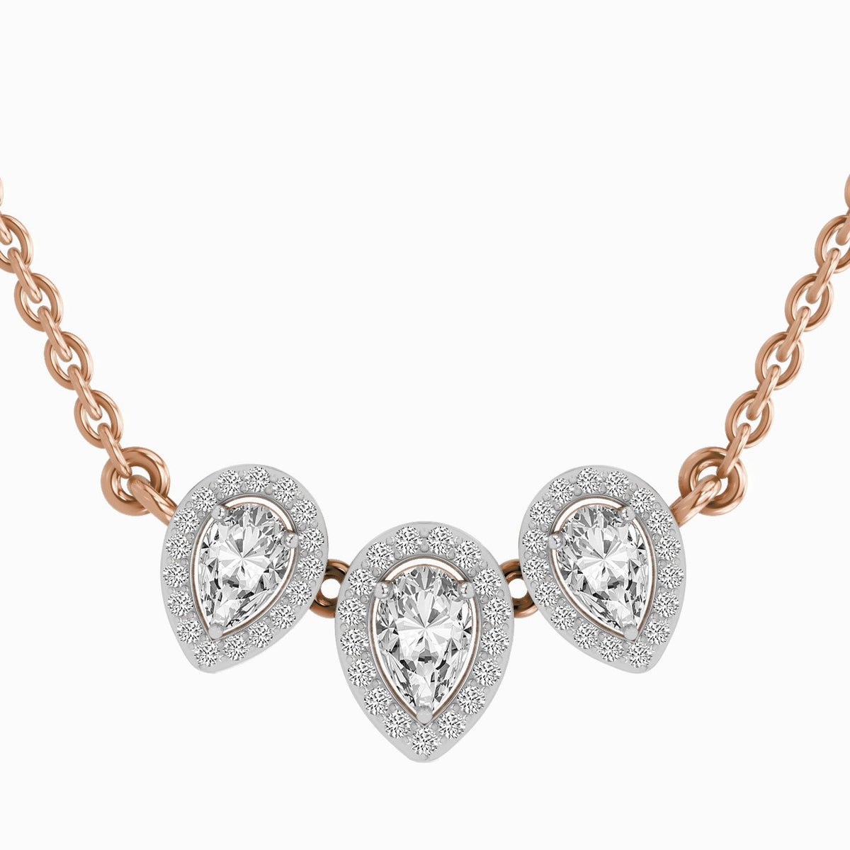 Opulent Pear Grace Diamond Necklace