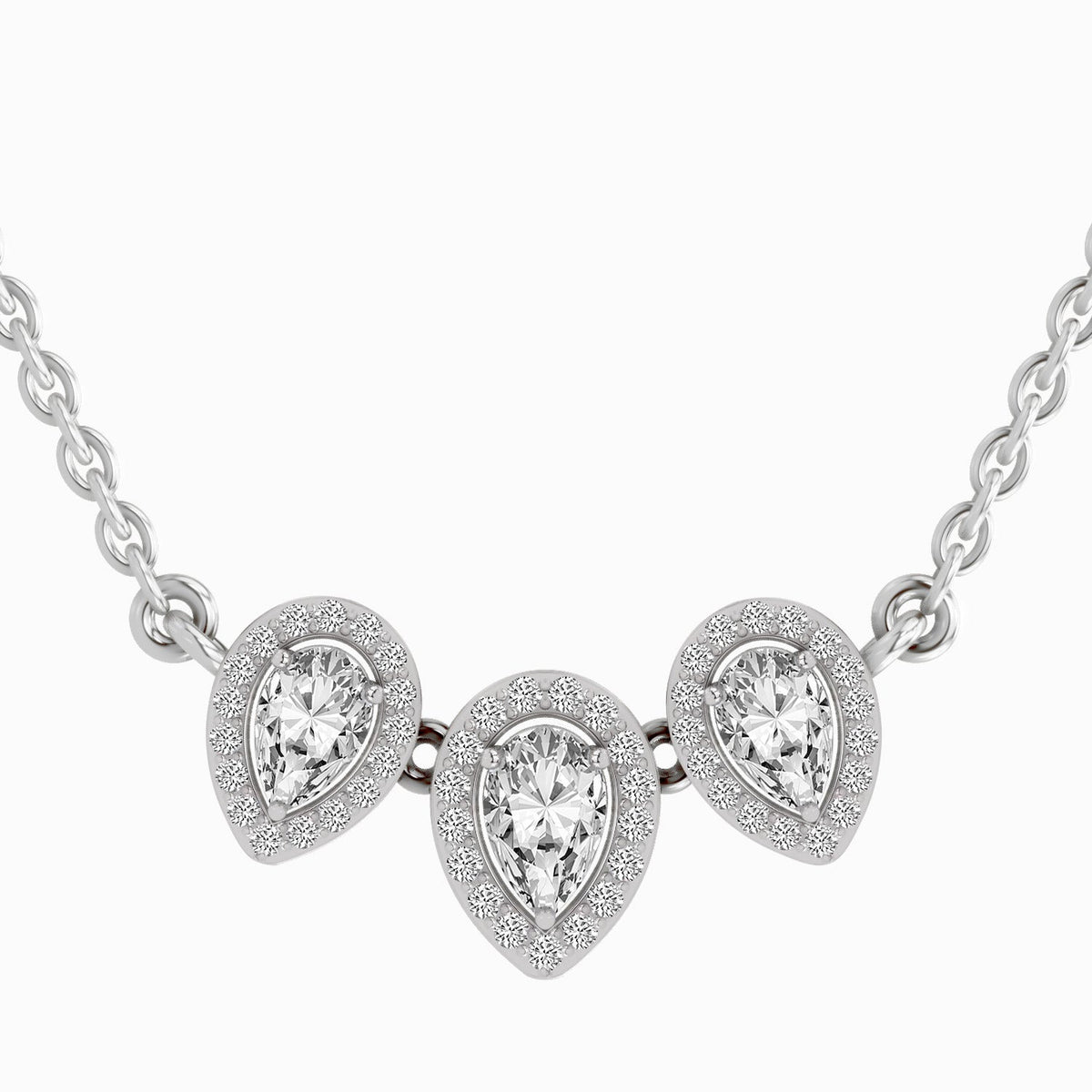 Opulent Pear Grace Diamond Necklace