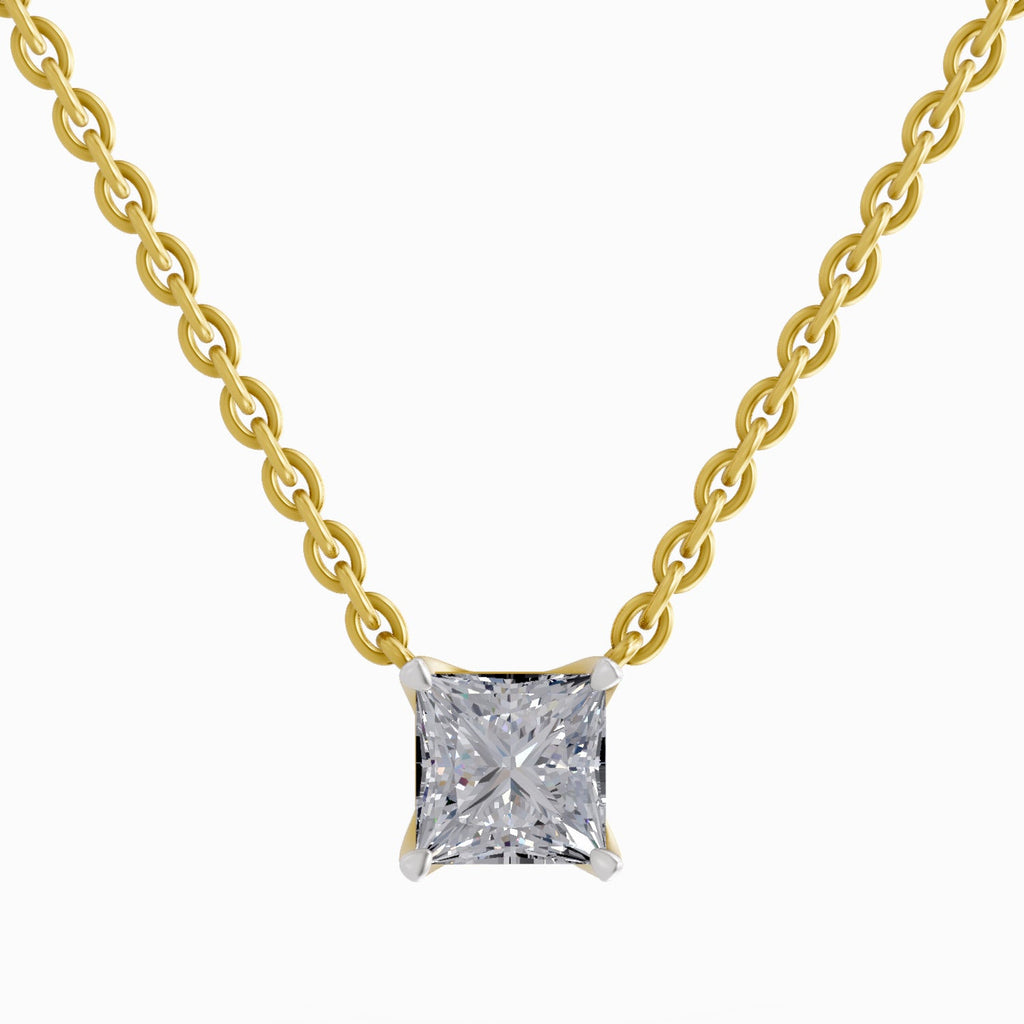 1.2 Carat Princess Shape Solitaire Diamond 14K