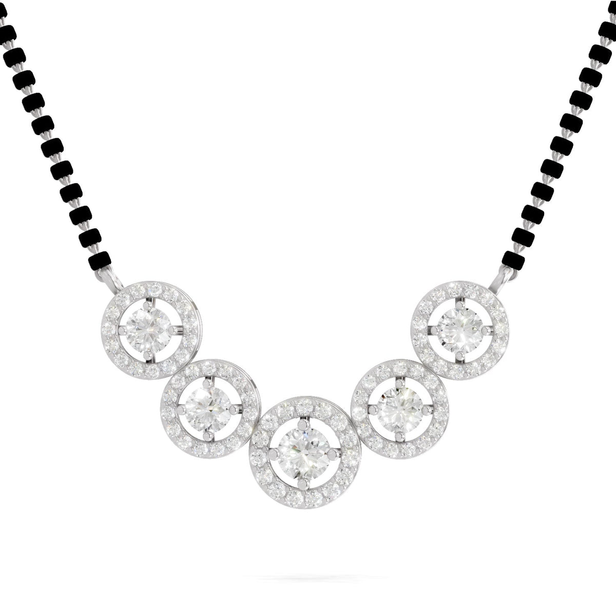 Pristine Halo Diamond Necklace