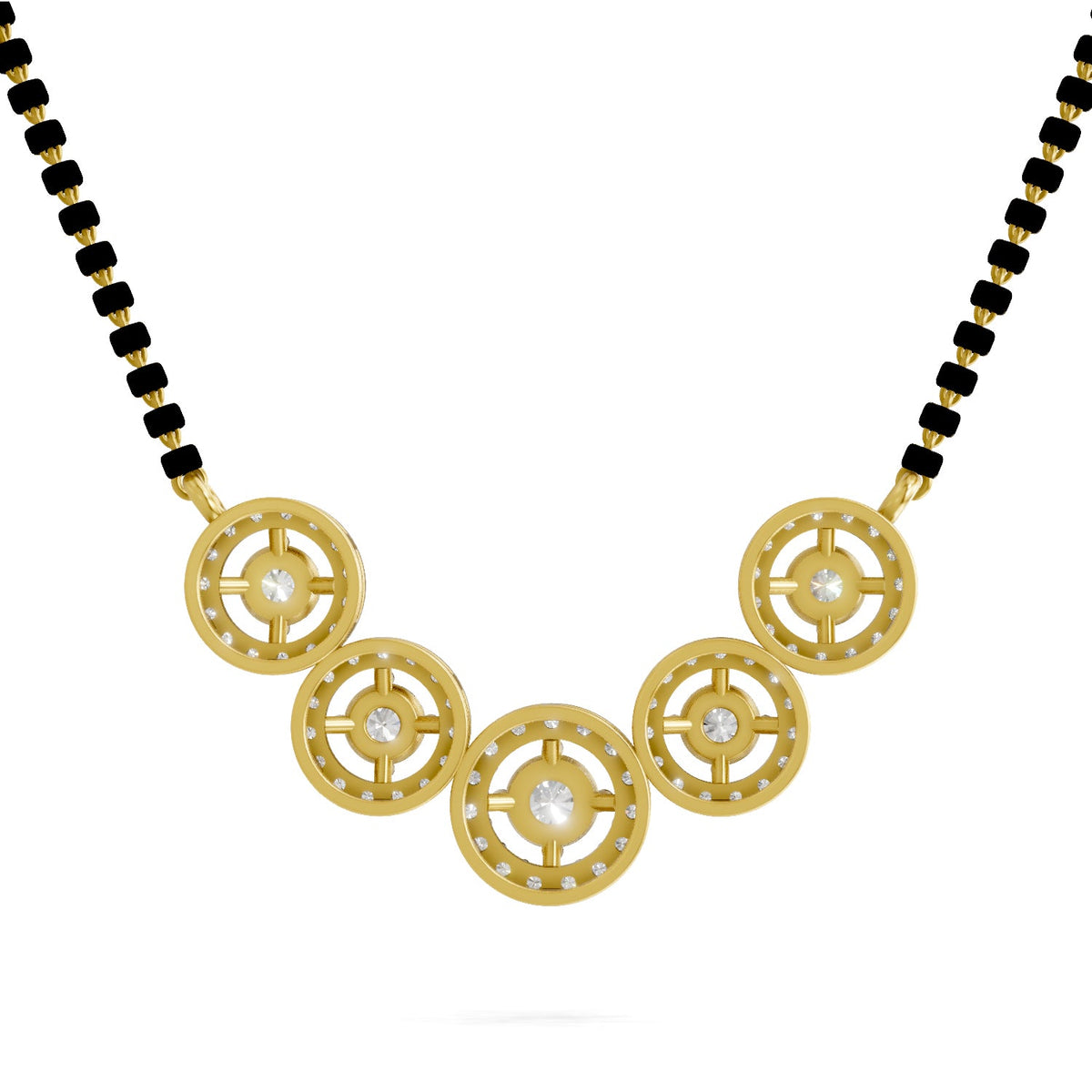 1 Carat Halo Diamond Necklace 14K