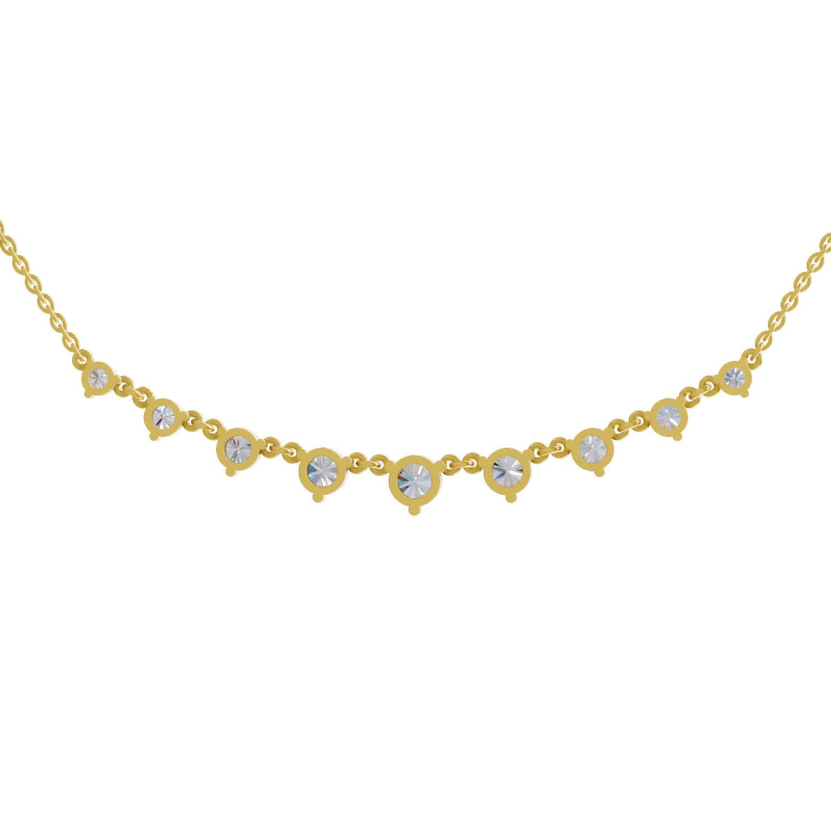 2.97 Carat Diamond Necklace 14K