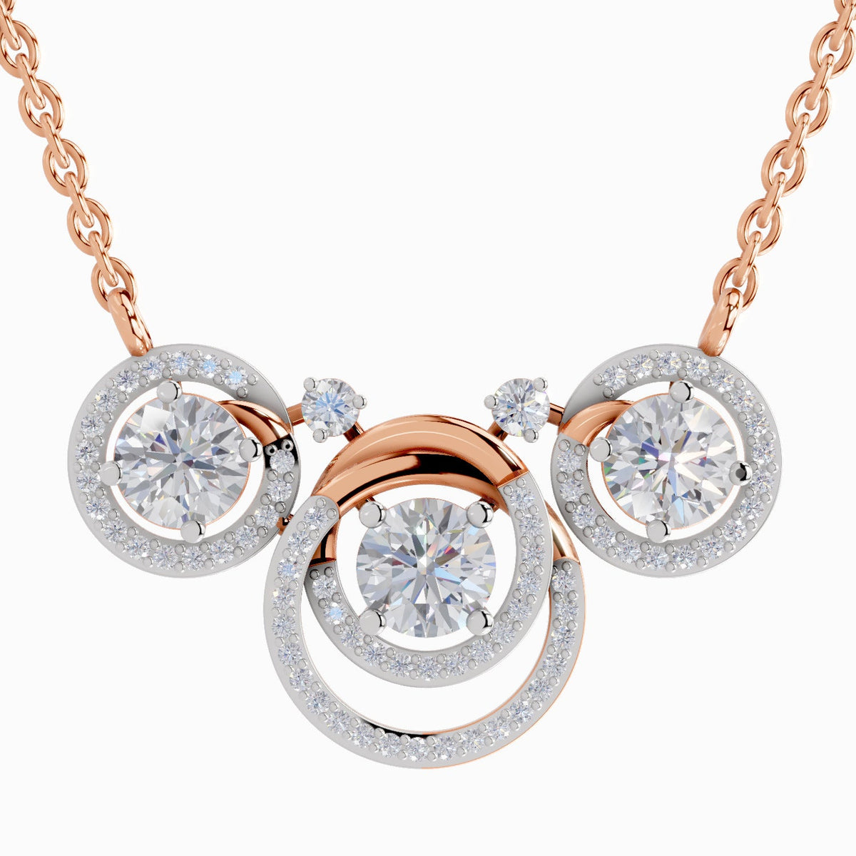Radiant Celestia Trio Diamond Necklace