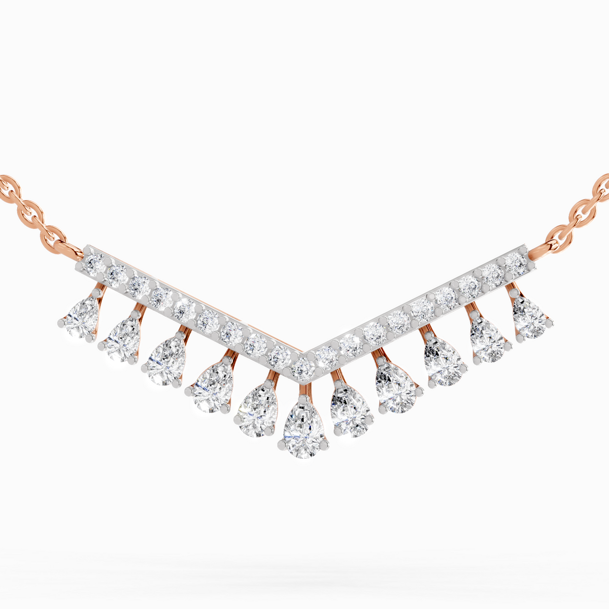 Dreamy Pear Diamond Necklace