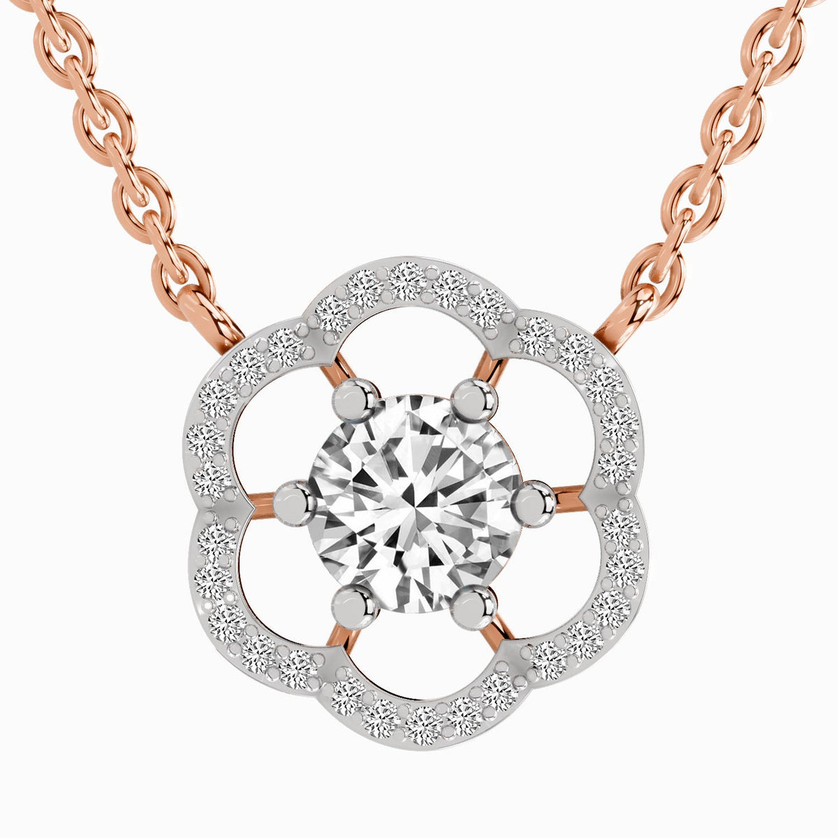 Sublime Floral Diamond Necklace