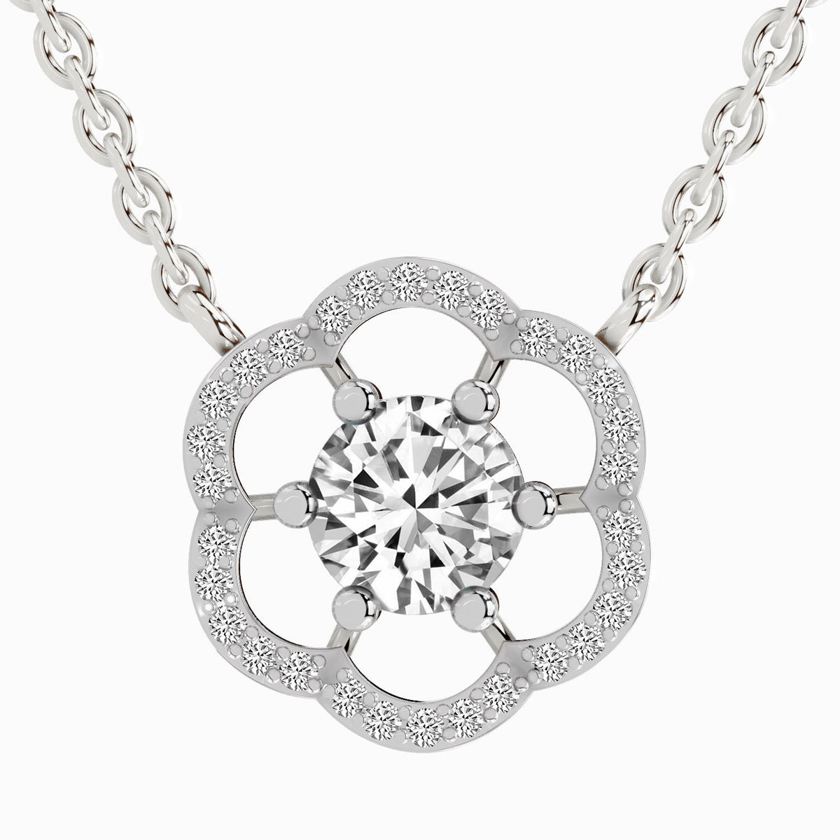 Sublime Floral Diamond Necklace