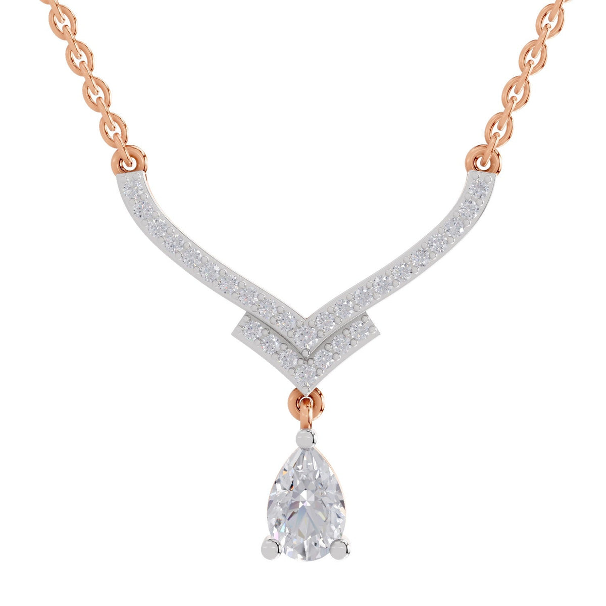 Sublime Pear Diamond Necklace