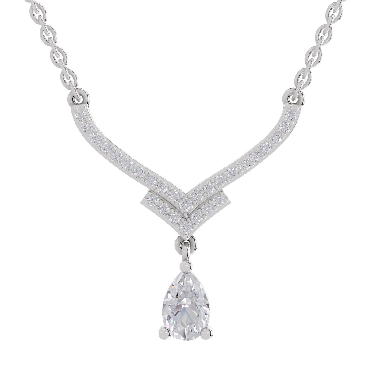 Sublime Pear Diamond Necklace