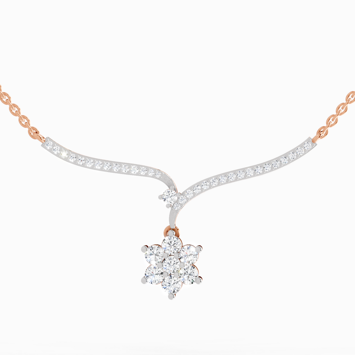 Radiant Star Diamond Necklace