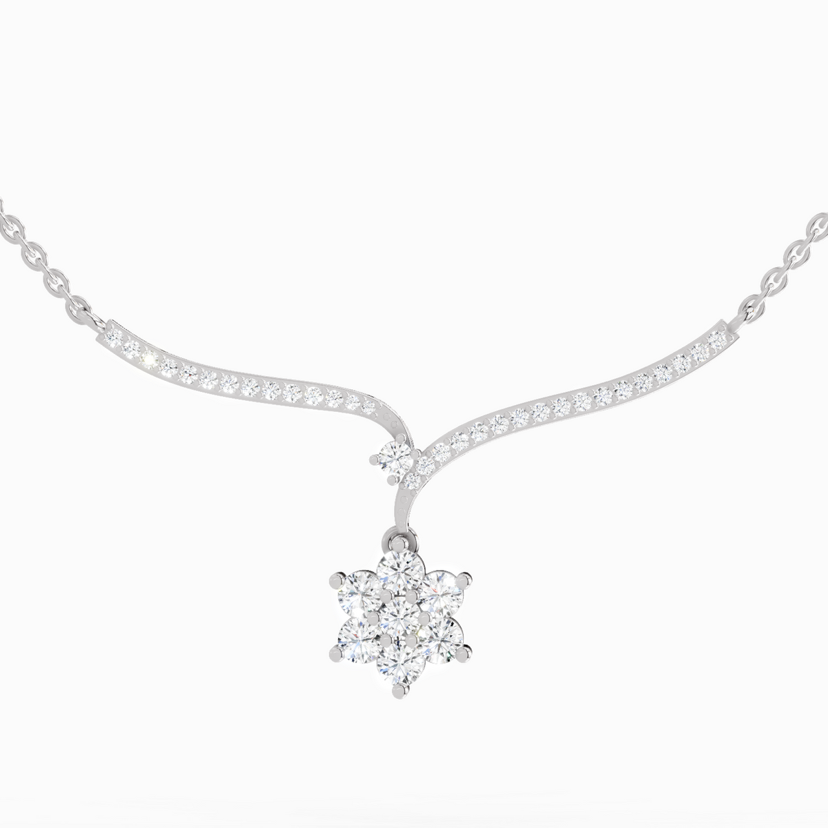 Radiant Star Diamond Necklace