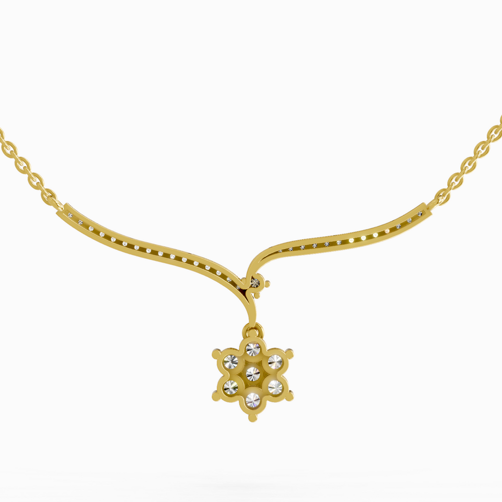 1.15 Carat Star Lit Pendant Necklace 14K