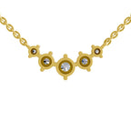 1.31 Carat Round 5 Stone Necklace 14K - Rose Gold