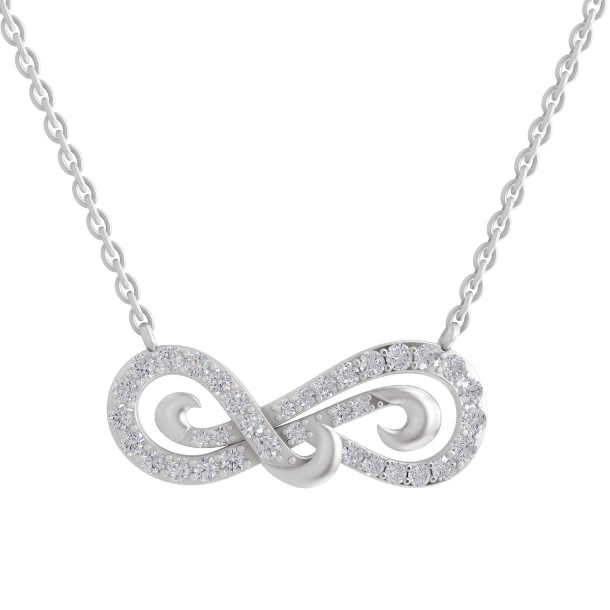 Gleaming Diamond Necklace