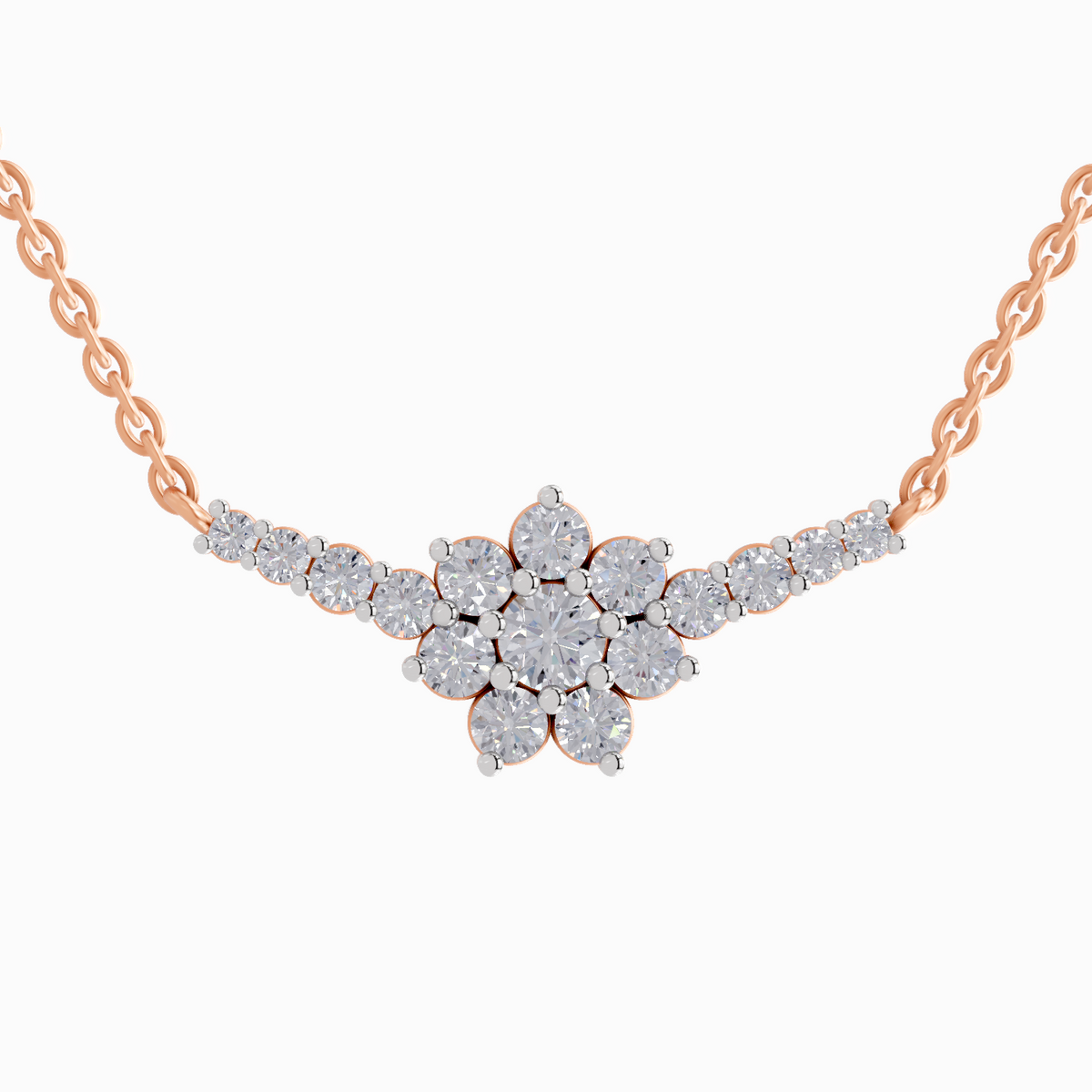 Delicate Bloom Diamond Necklace