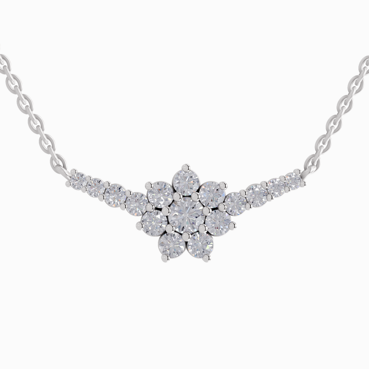 Delicate Bloom Diamond Necklace